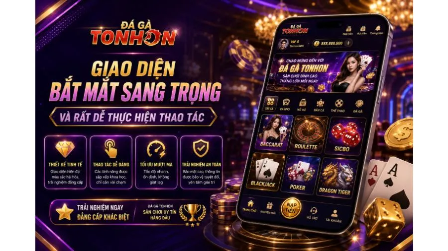 Giao diện bắt mắt sang trọng và rất dễ thực hiện thao tác
