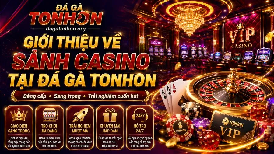 Giới thiệu về sảnh casino Đá gà Tonhon